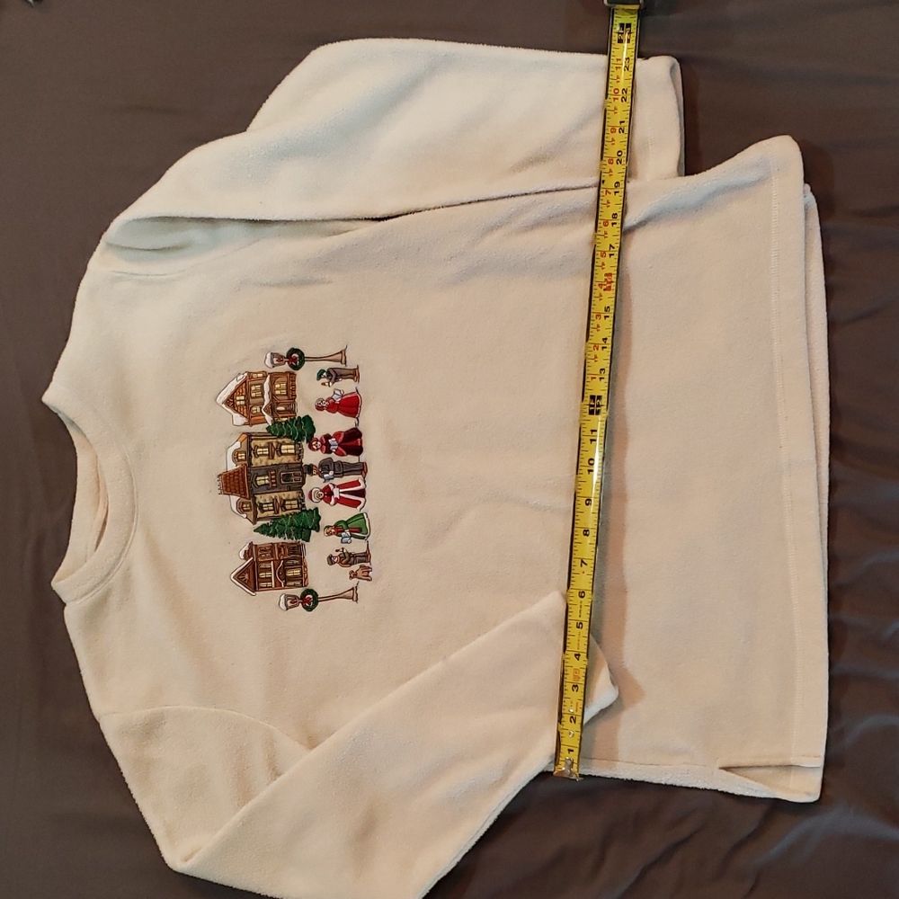 1900s vintage Christmas fleece sweater S